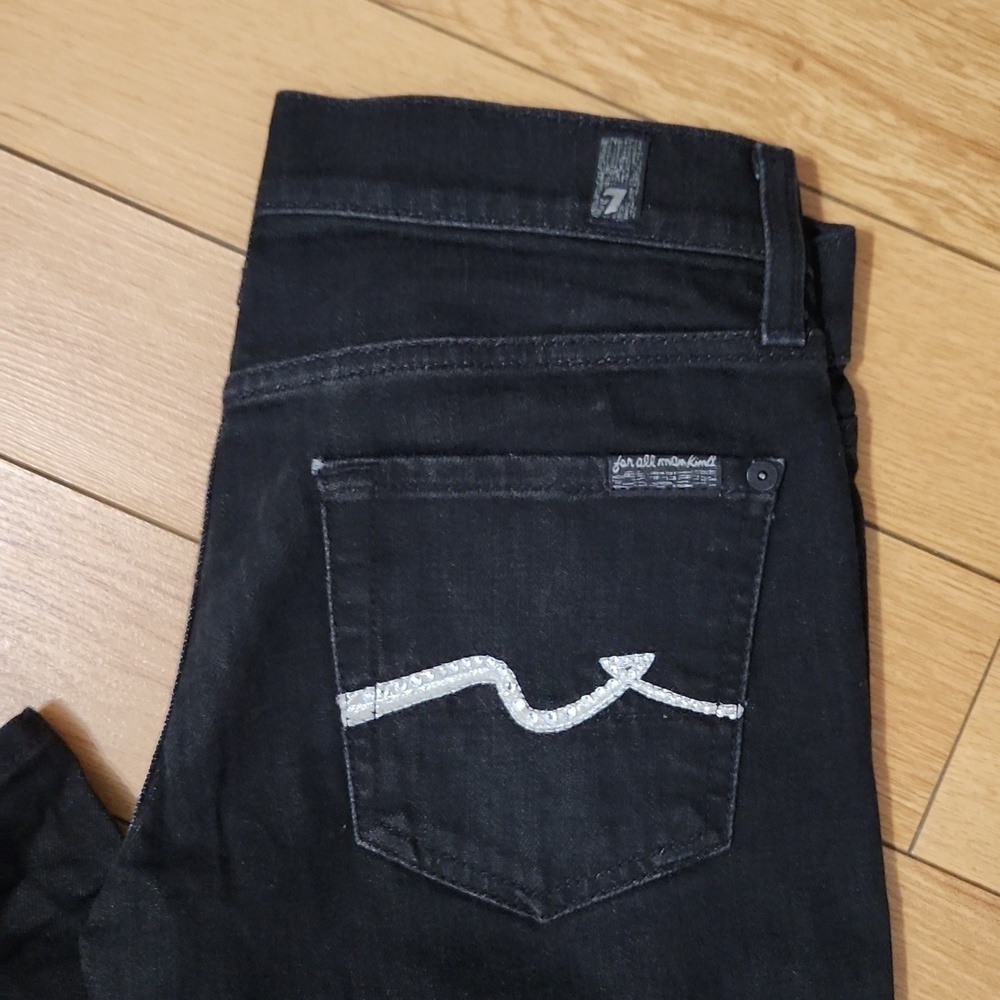 Women's 7 for all man kind Roxanne Skinny Jeans size 26 - Picture 4 of 6